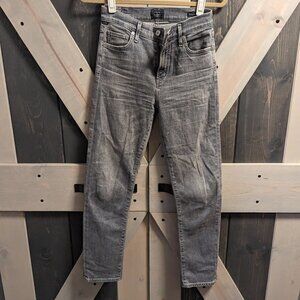 Citizens of Humanity Harlow Ankle High Rise Slim Jeans | Gray | Size 24
